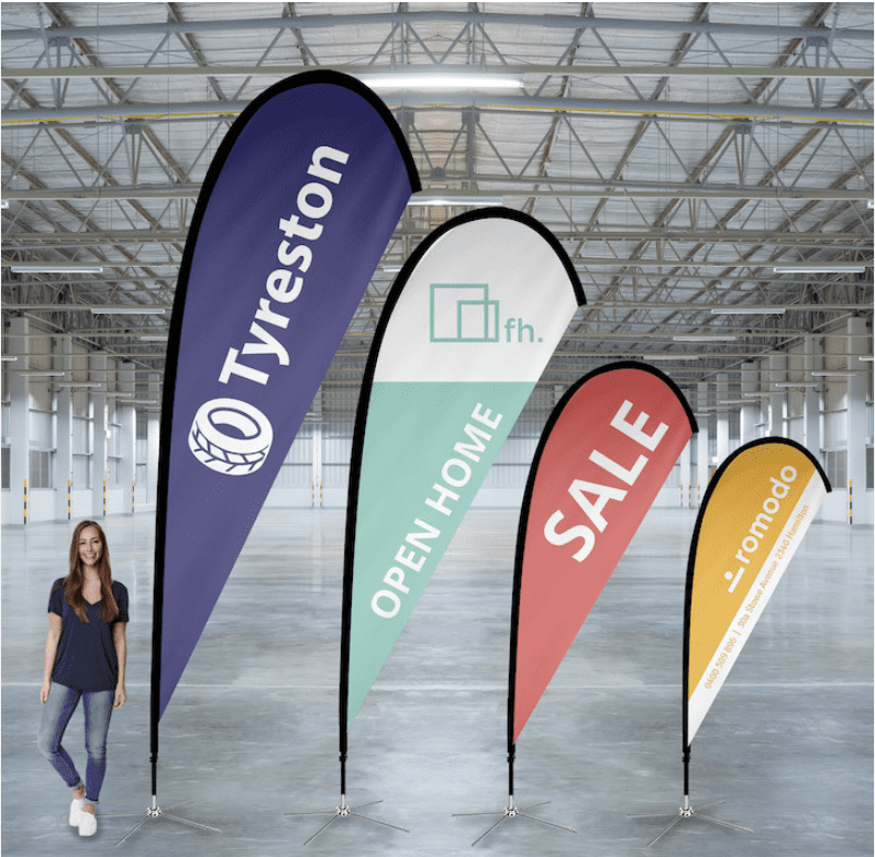 The Art of Advertising with Teardrop Flags